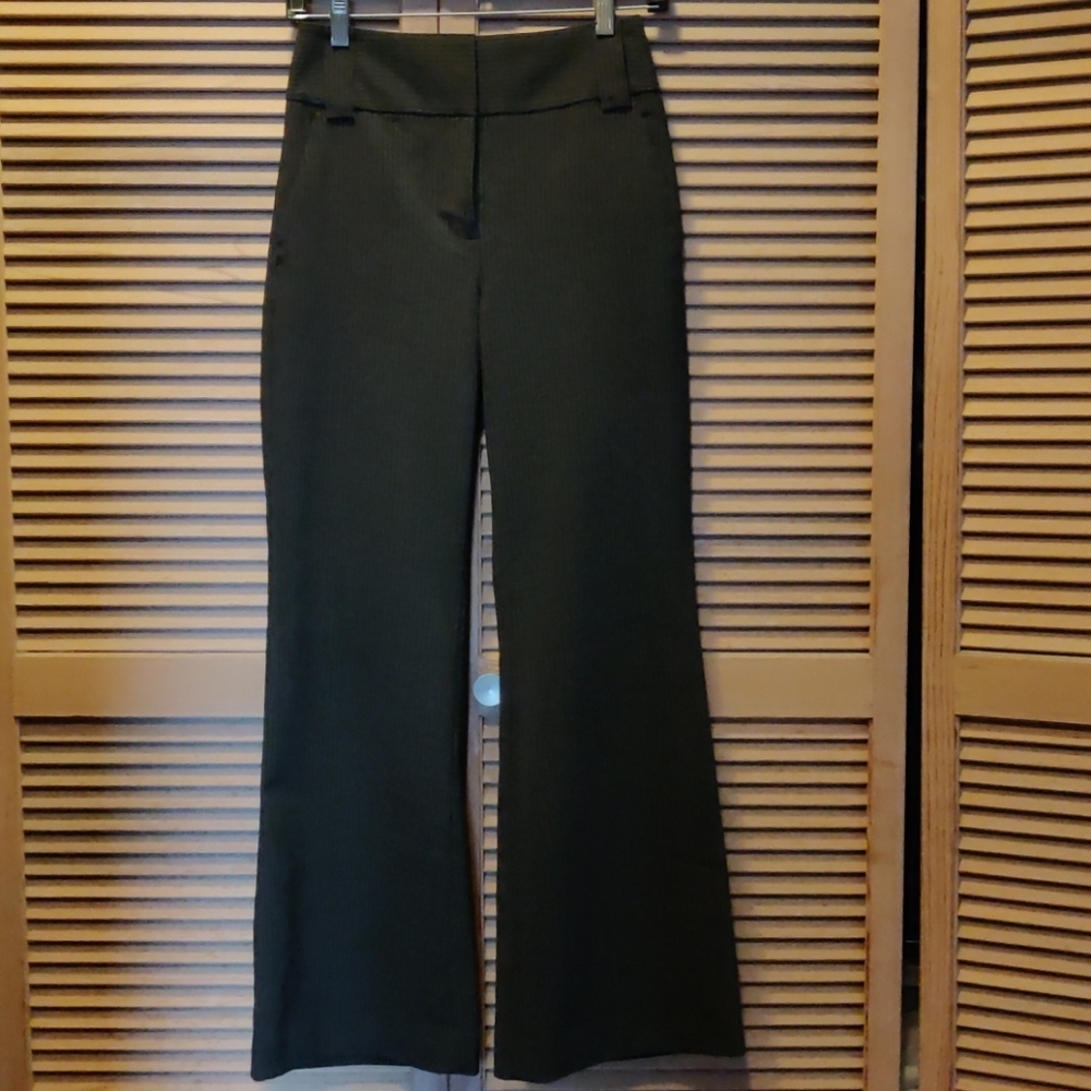 Express Cocoa Pinstriped Trousers, Size 0